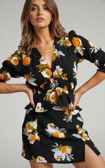 Rue Stiic - Maren Blouse in Marigold Floral
