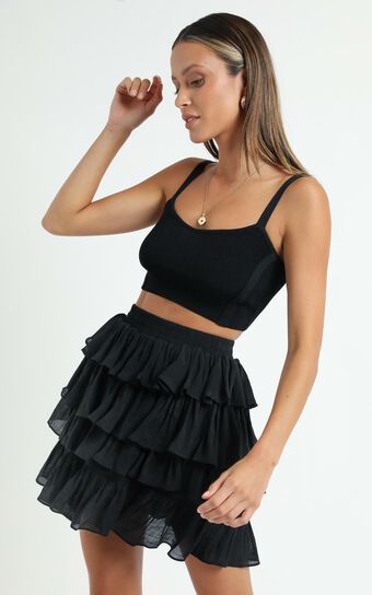 Minkpink - Merindah Layered Mini Skirt in Black