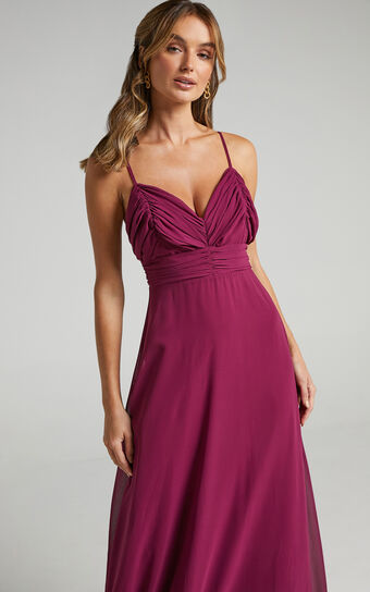 Just One Dance Dress in Mulberry