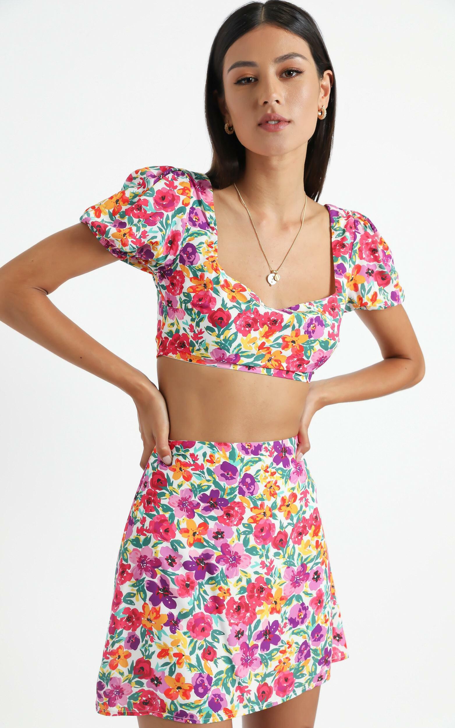 Artemis Two Piece Set in Packed Floral | Showpo USA