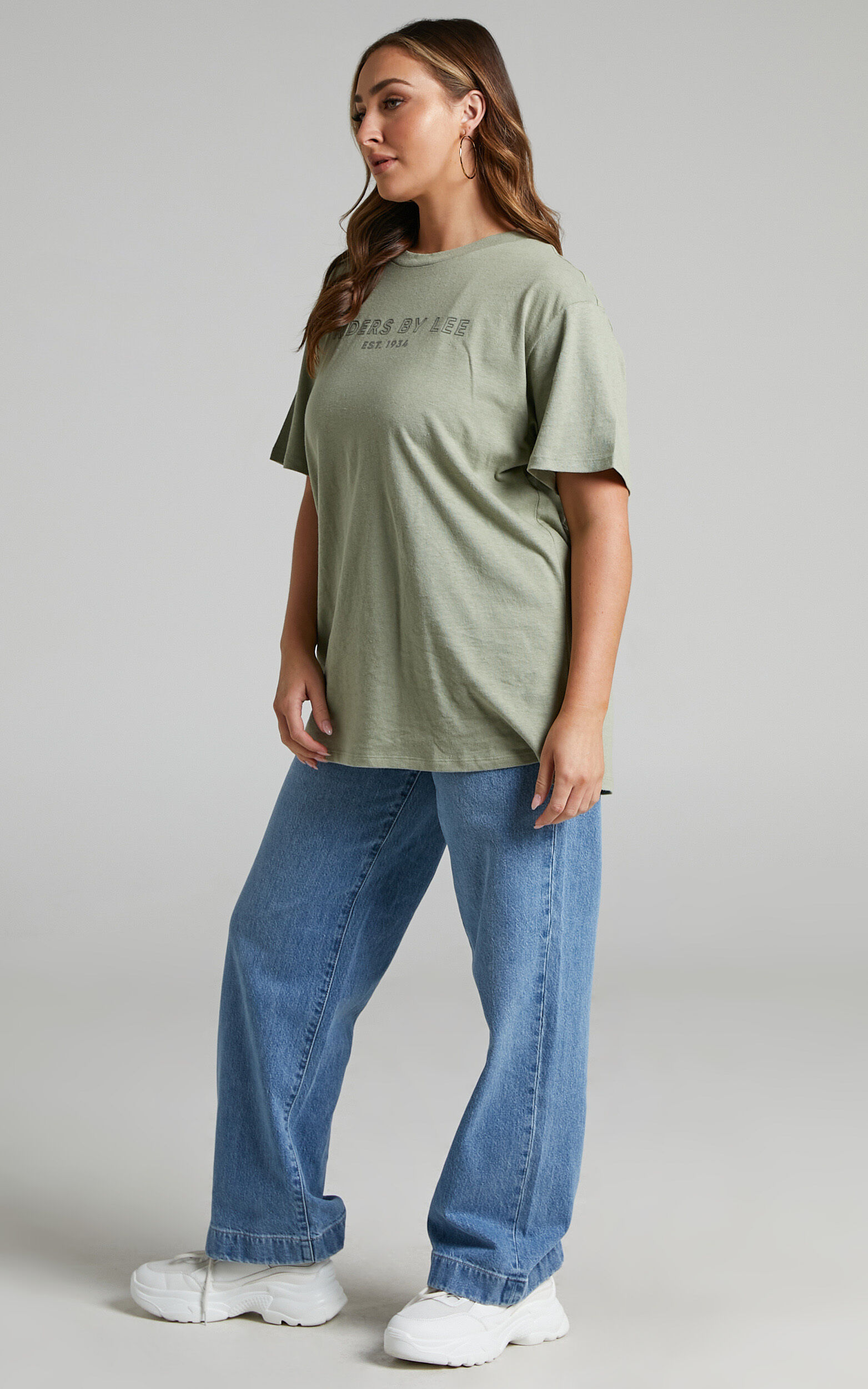 Riders By Lee - 90s Oversized Tee in Pear - 06, GRN1, super-hi-res image number null