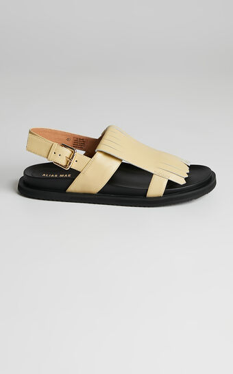 Alias Mae - Payton Sandals in Butter Leather | Showpo