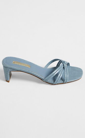 Billini - Siana Heels in Dusty Blue Croc