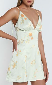 Now Im In It Dress in Yellow Floral