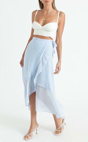 Add To The Mix Skirt in Blue