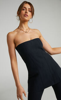 Lioness - Anderson Strapless Top in Black