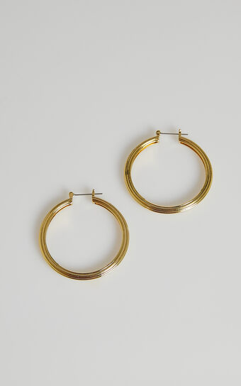 Luv AJ - XL Cher Hoops in Gold