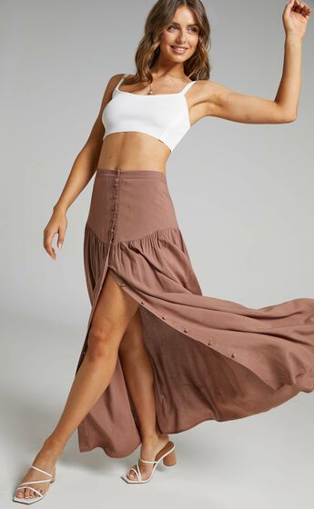 Knoxlee Skirt in Brown