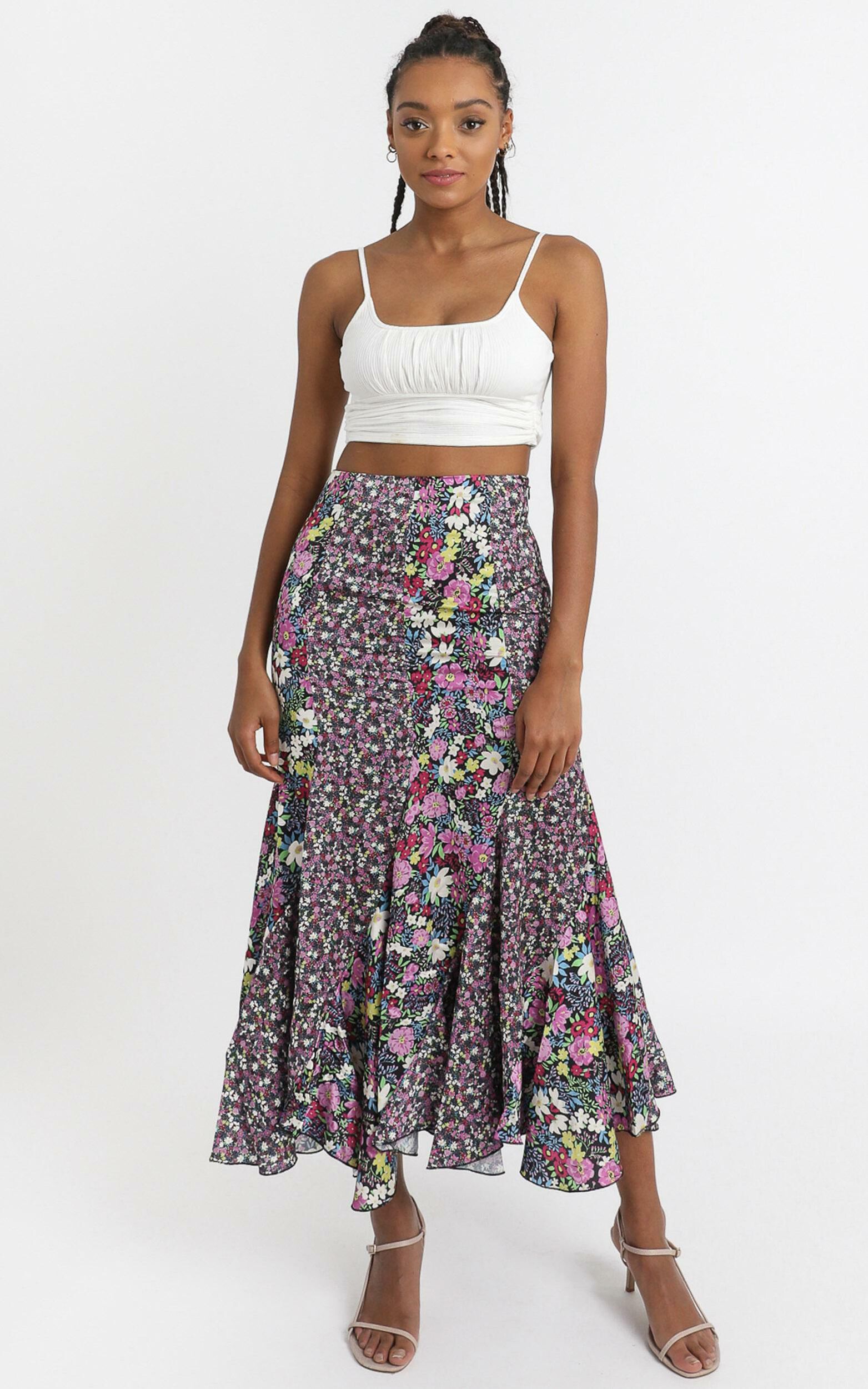 A Fool For You Skirt in Forest Floral | Showpo