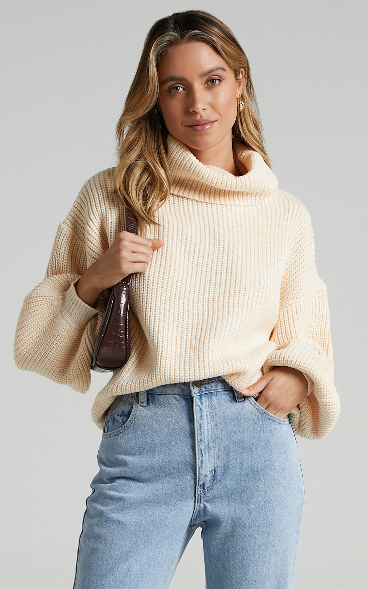 Steam Ahead Knit Jumper in Cream - 20, CRE1, super-hi-res image number null