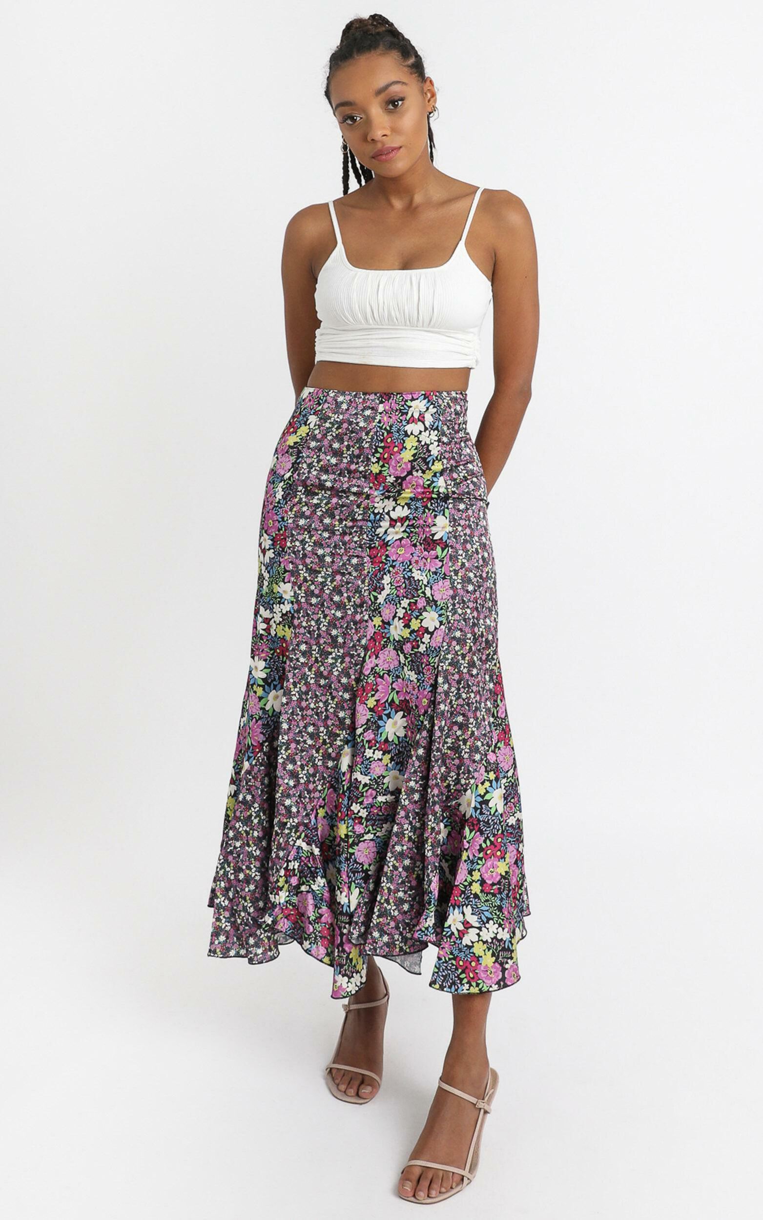 A Fool For You Skirt in Forest Floral | Showpo