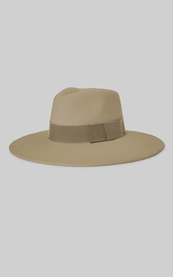 Brixton - Joanna Felt Hat in Light Khaki