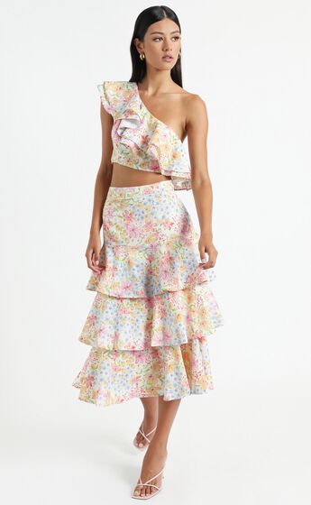 Provence Skirt in Multi Floral