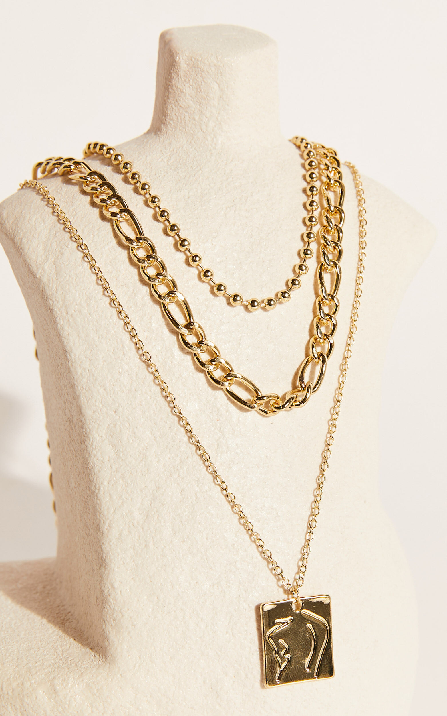 Miranda layered chain necklace in Gold - NoSize, GLD1
