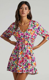 Lilliana Dress in Packed Floral