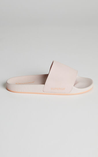 Superga - 1908 Buttersoft Slides in Pink & Apricot