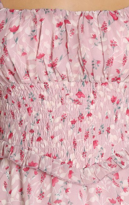 Danielle Dress in pink floral | Showpo