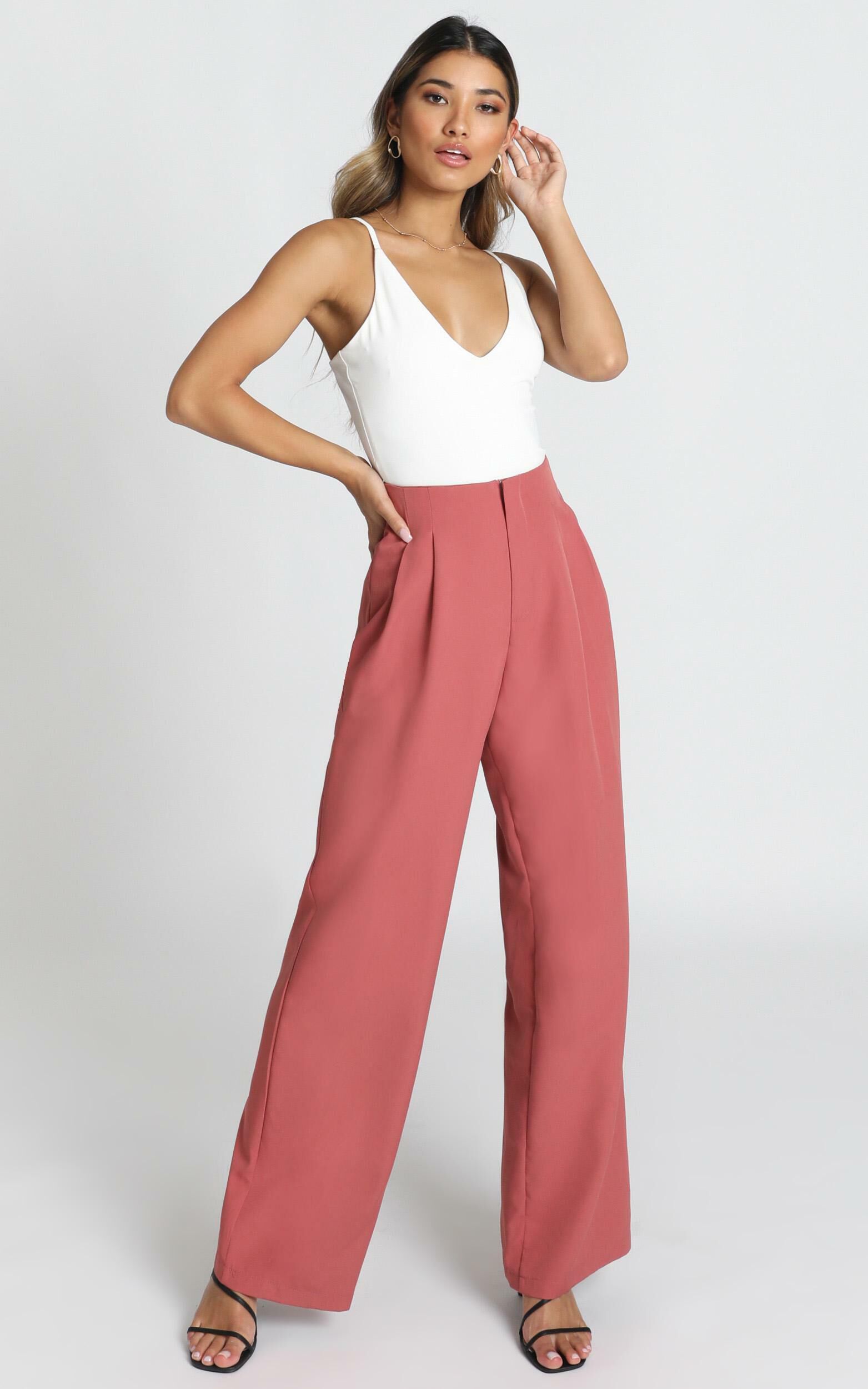 Competition Time Pants In Dusty Rose | Showpo