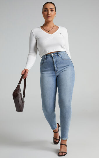 Lee - High Licks Cropped Jeans in Spirit