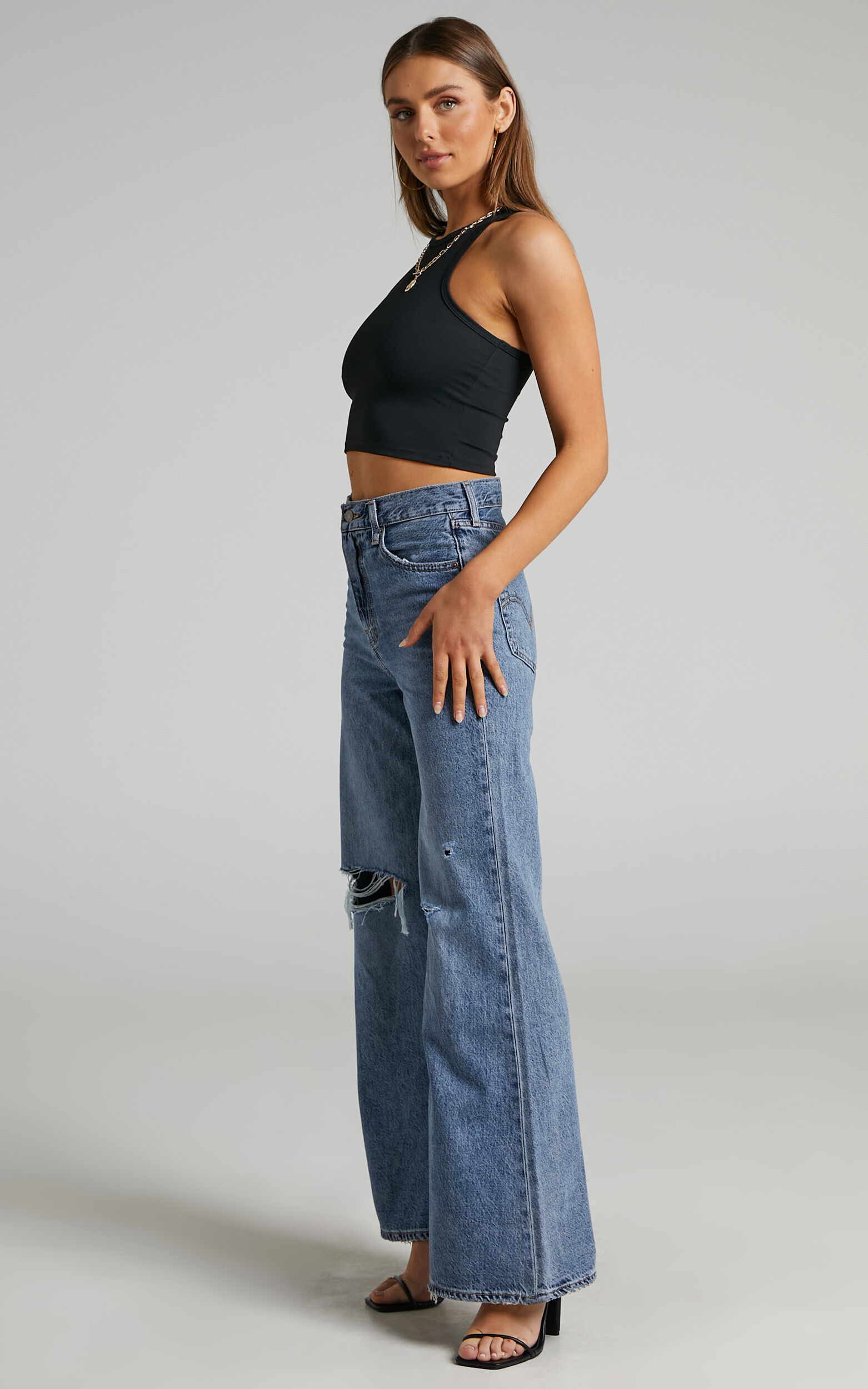 Levi's - High Loose Flare Jean in Take Note - 06, BLU1, super-hi-res image number null
