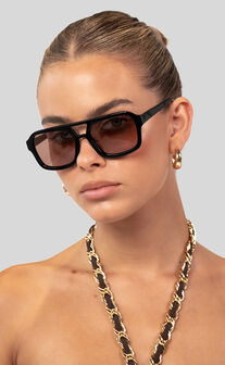 BANBE EYEWEAR - THE MOSS in Black-Cocoa