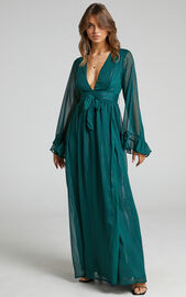 Dangerous Woman Maxi Dress in Emerald | Showpo