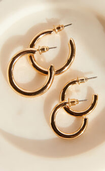 Renelyn Multipack Hoop Earrings in Gold