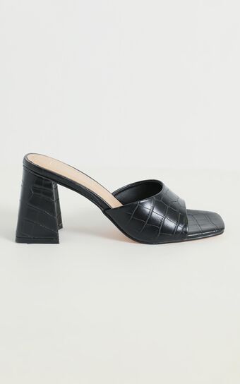 Therapy - Colina Heels in Black Croc