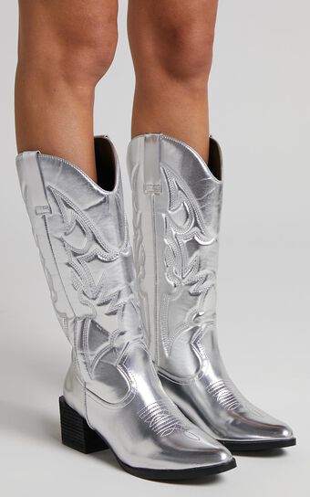 Therapy - Ranger Boots in Silver