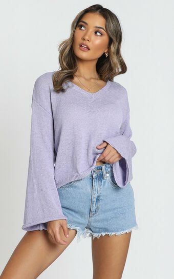 My Signature Knit In Lilac