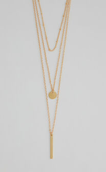 Where Are You Now necklace in Gold