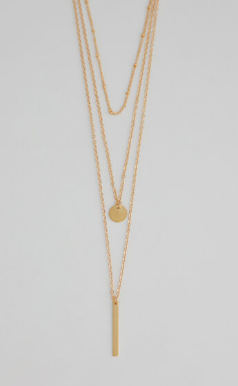 Where Are You Now necklace in Gold