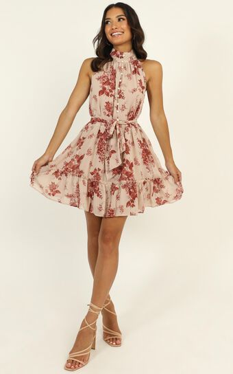 Arlo Dress In Pink Floral