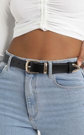 Perfect Illusion Belt in Black and Gold