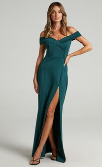 One For The Money Dress in Emerald