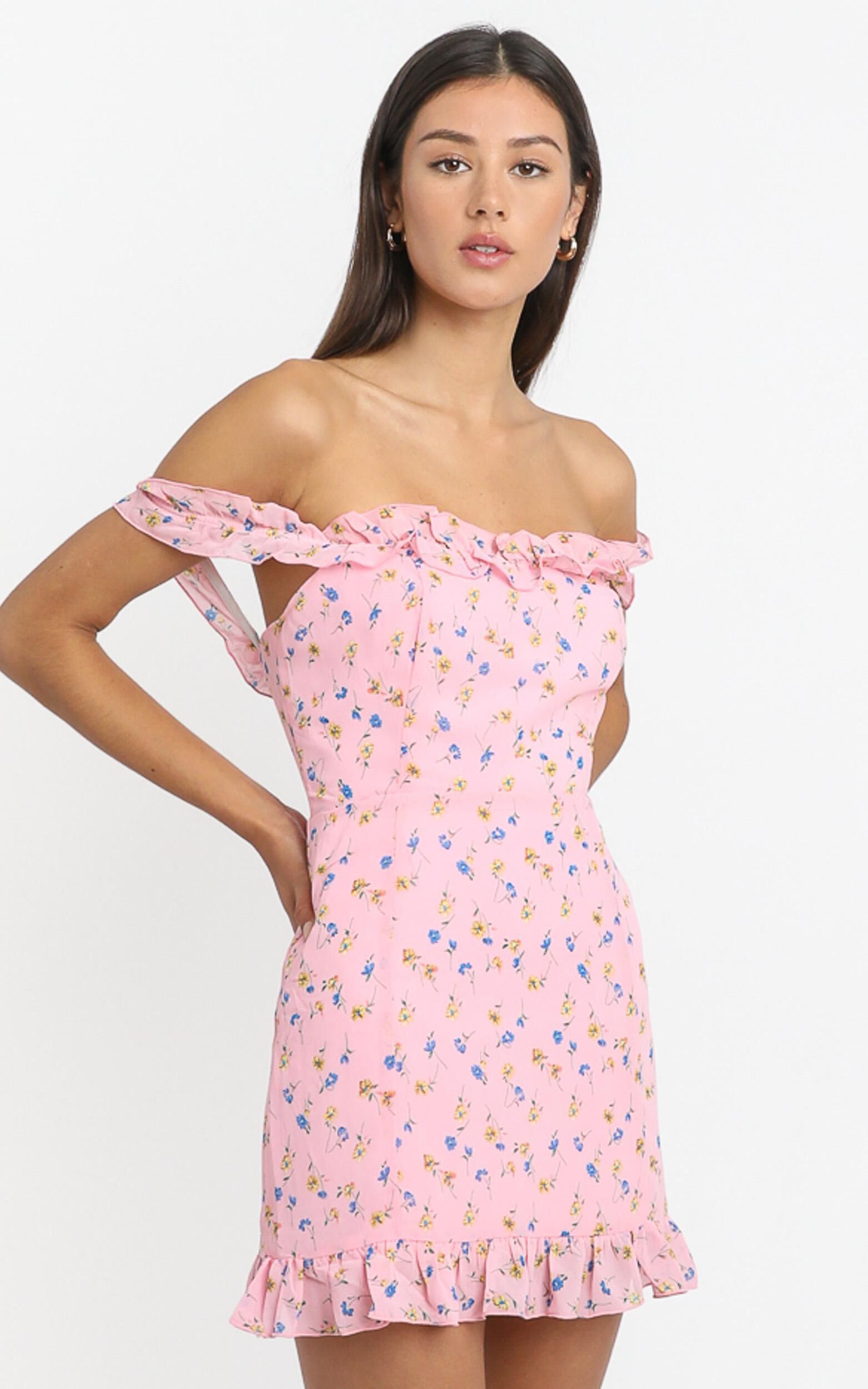 Summertime Gala Dress in Pink Floral | Showpo USA