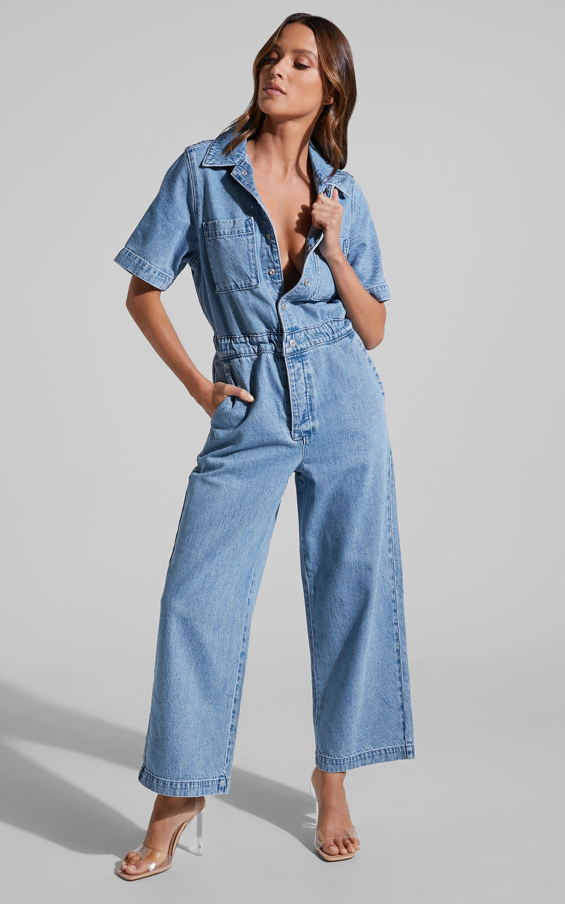 Levi's - SS BOILERSUIT in More Money More Problems - XS, BLU1, super-hi-res image number null