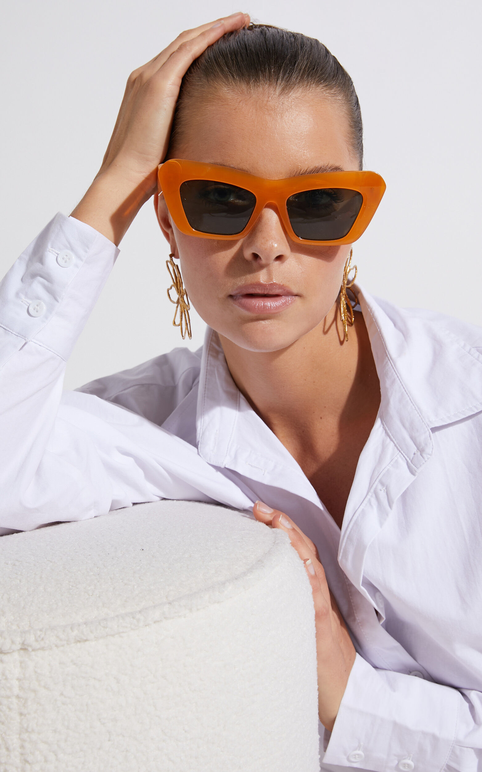 Joelletta Sunglasses in Orange - NoSize, ORG1