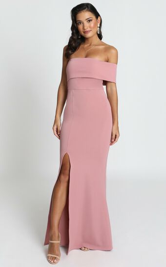 Glamour Girl Maxi Dress in Dusty Rose