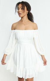 Mandi Dress in White | Showpo USA