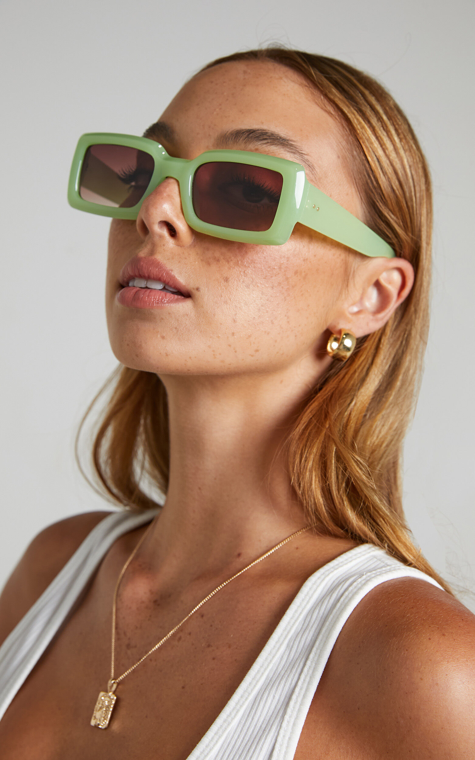 Donda Sunglasses in Green - NoSize, GRN2, super-hi-res image number null