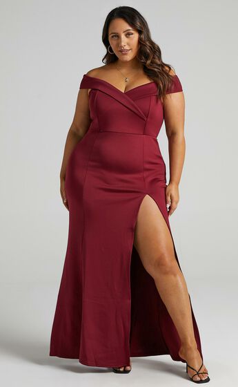 One For The Money Dress in Wine