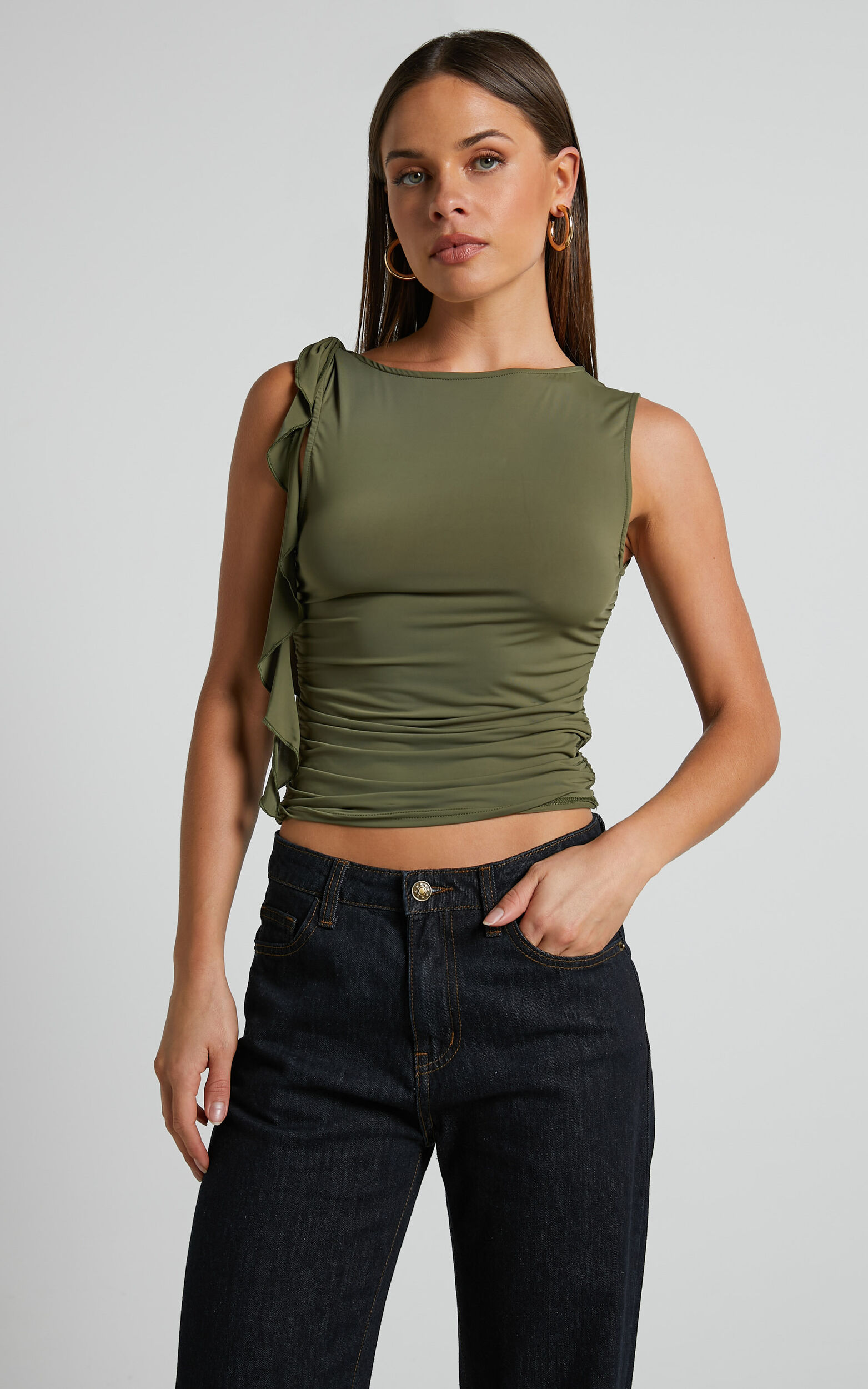Lioness - Rendezvous Top in Olive | Showpo USA