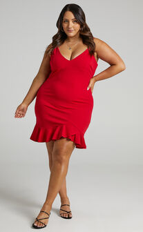 Turning It Up Dress in Red