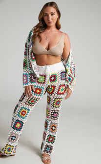 Olga Crochet Pants in Cream