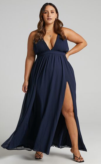 Shes A Delight Maxi Dress in Navy