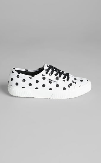 Superga - 2750 Polkadots Sneakers in A3Y White Black Dots