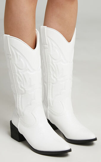 Therapy - Ranger Boots in White