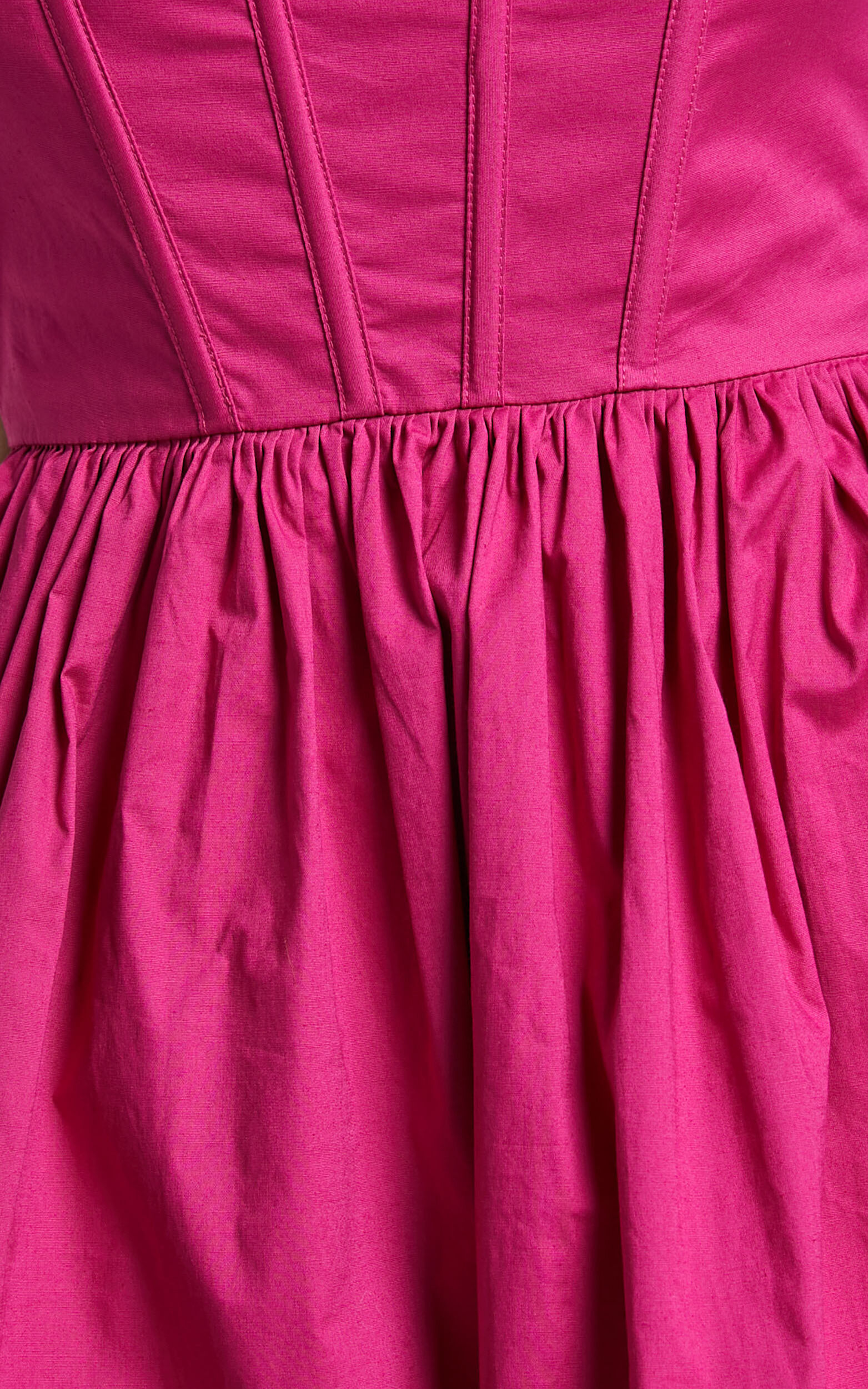 Brianda Mini Dress - Corset Bodice Bubble Dress in Berry | Showpo
