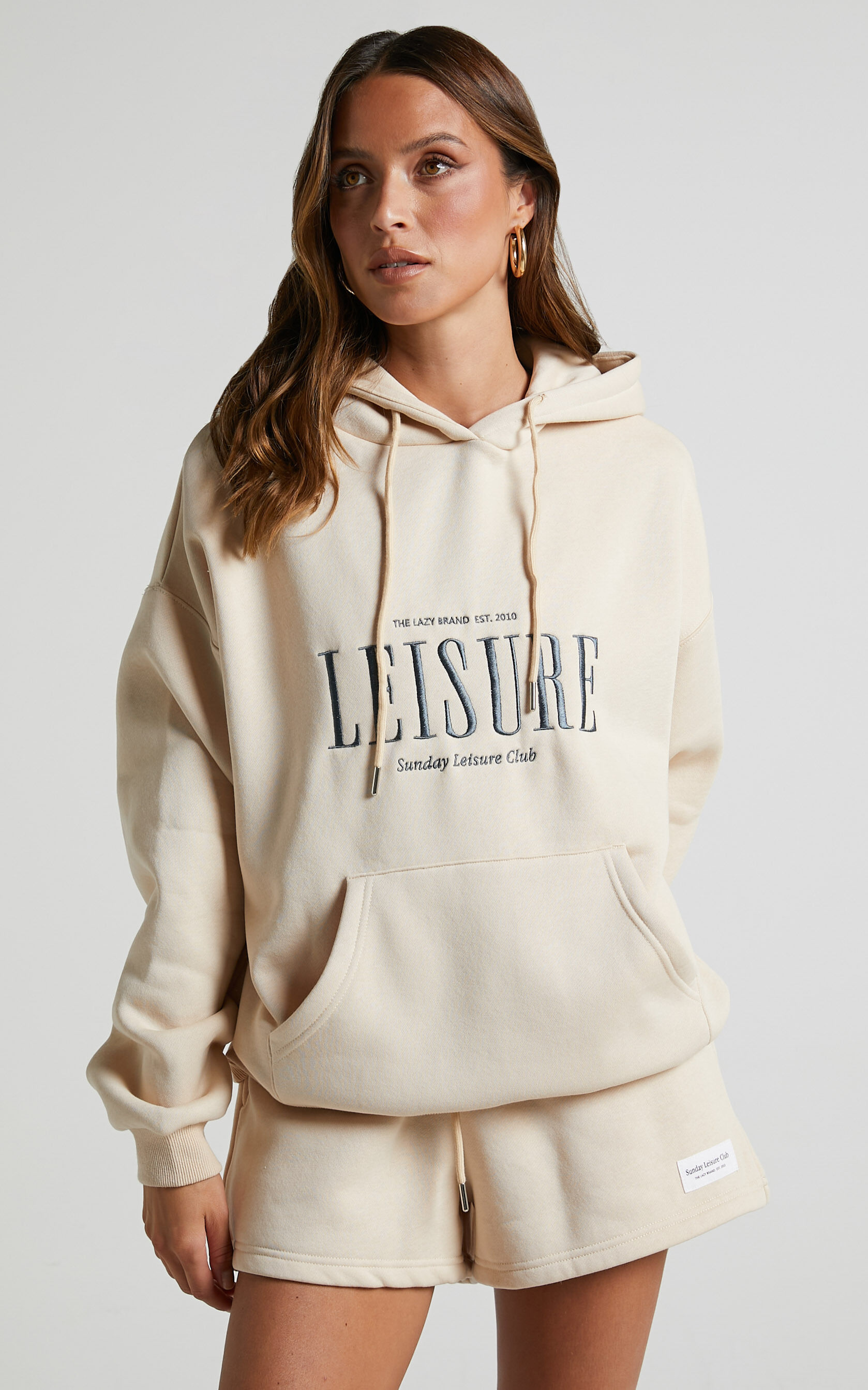 Sunday Leisure Club - The Lazy Hoodie Leisure Graphic in Stone - 06, NEU1, super-hi-res image number null